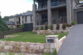 beautiful retaining wall