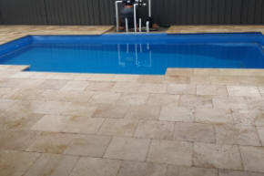 pool paved by landscaper