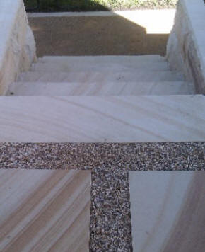 sandstone outdoor steps
